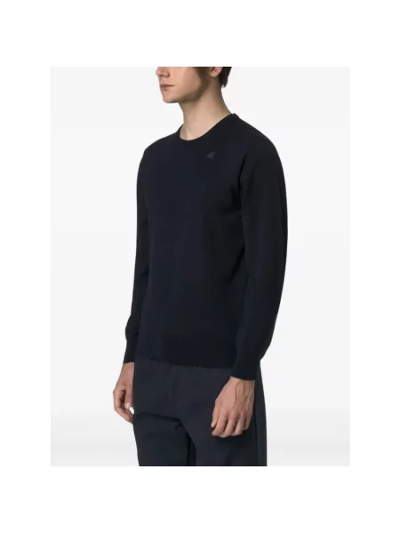 Sweter K-way wełniany niebieski