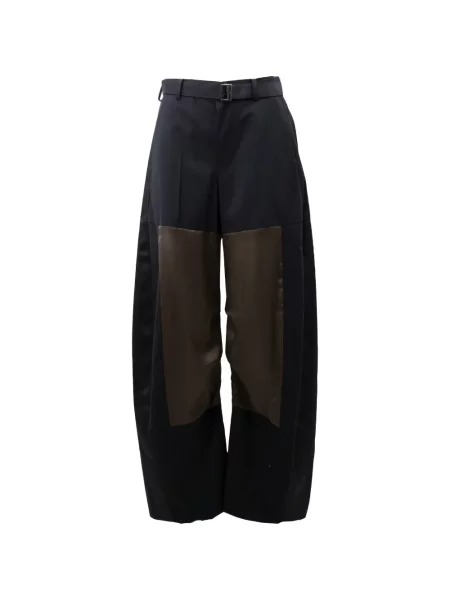 Cu centură pantaloni Sacai negru