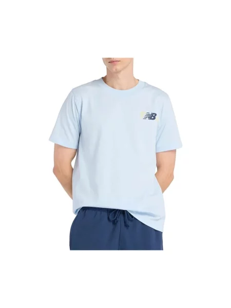 Tričko New Balance modrá