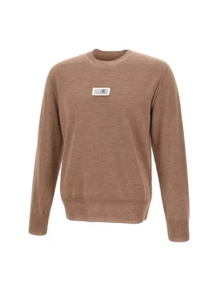 Sweter Mm6 Maison Margiela brązowy