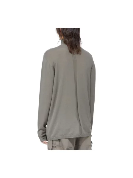 Sweter z golfem Rick Owens wełniany brązowy