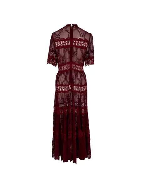 Rochie maxi Zimmermann din dantelă roșu