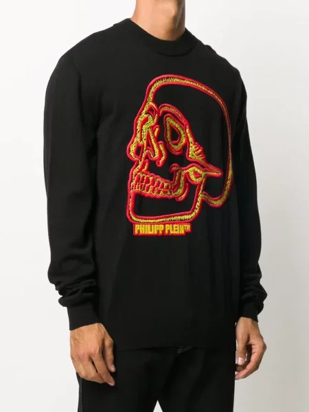 Hanorac Philipp Plein cu autograf negru