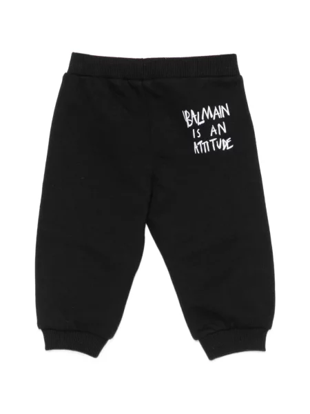 Spodnie dziecięce Balmain czarne