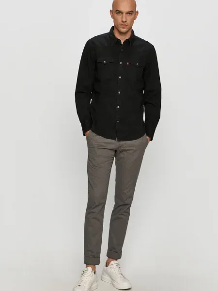 Levi's Camasa jeans negru