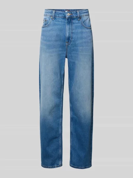 Jeansy o kroju tapered fit z Mieszanka bawełny Tommy Jeans niebieski