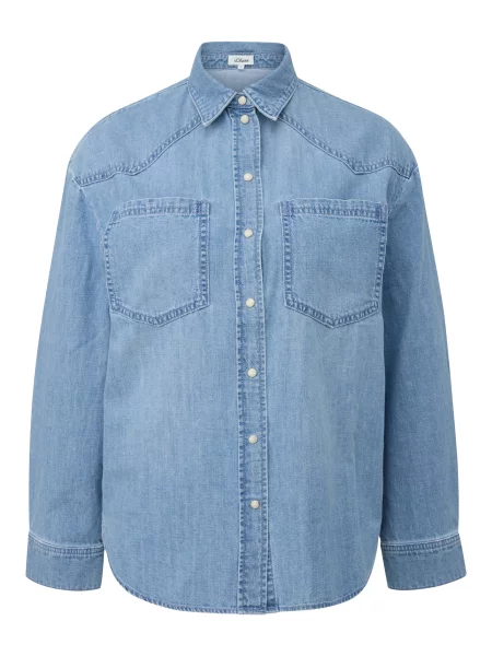 S.Oliver Bluză denim albastru