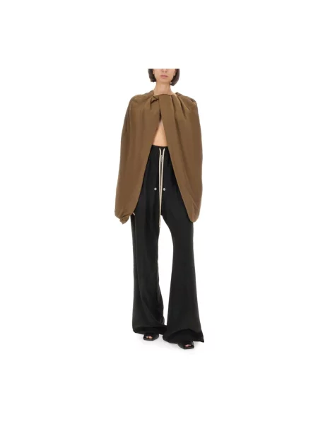 Kurtka Rick Owens drapowana z drapu brązowa