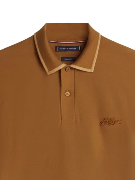 Polo Tommy Hilfiger με κέντημα καφέ