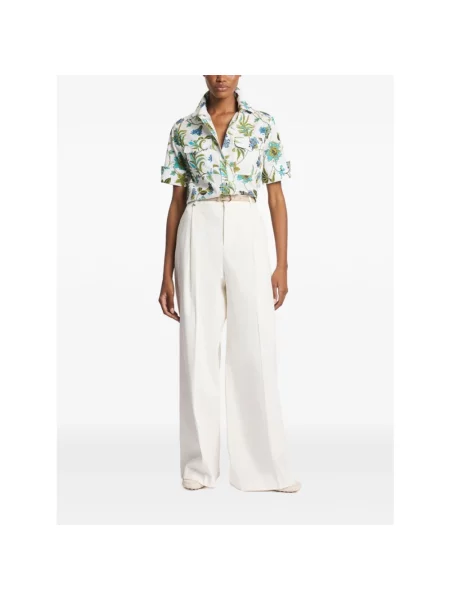 Koszula z krótkim rękawem Fay w kwiatki z krótkim rękawem