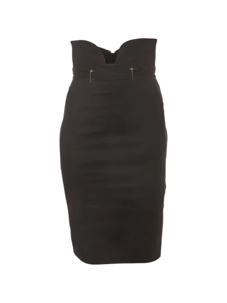 Fustă tip creion Elisabetta Franchi cu talie înaltă negru