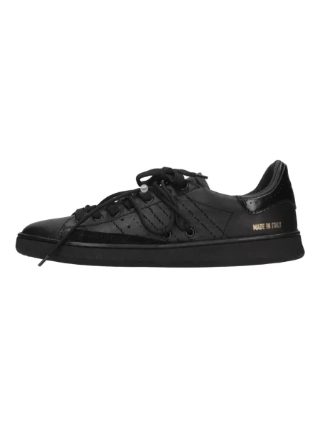 Sneakersy Hidnander skórzane czarne