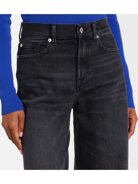 Blugi cu picior larg 7 For All Mankind negru