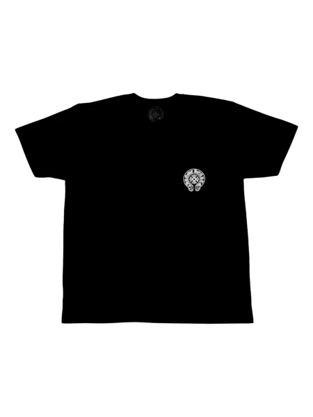 Tricou Chrome Hearts cu motiv cu inimi negru