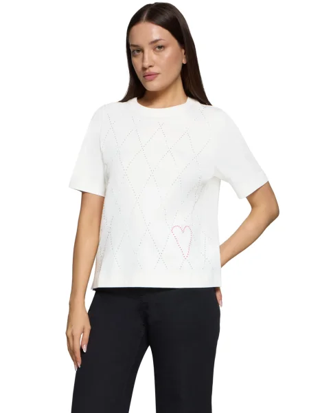 Cartoon Tricou crem