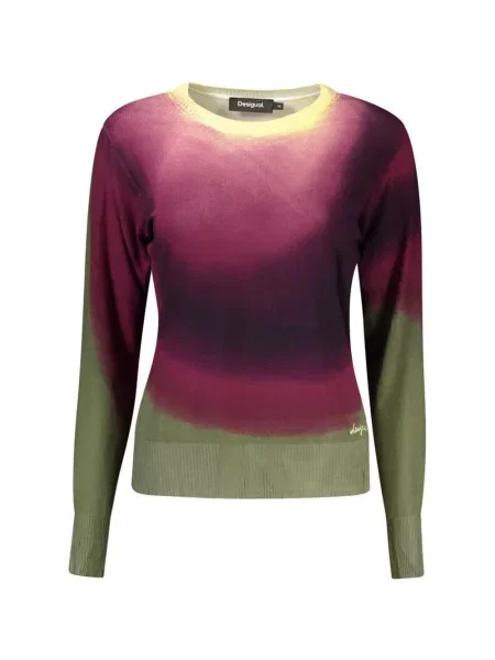 Pulover Desigual cu gradient violet