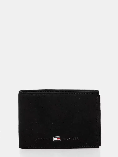 Tommy Hilfiger portofel de piele Johnson Mini negru