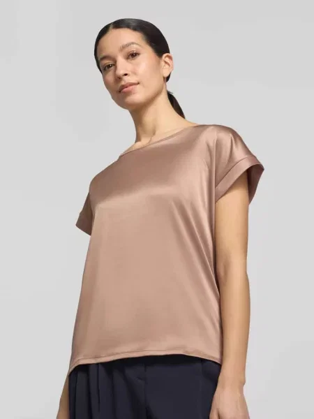 T-shirt z okrągłym dekoltem model Taila' Joop! brązowa