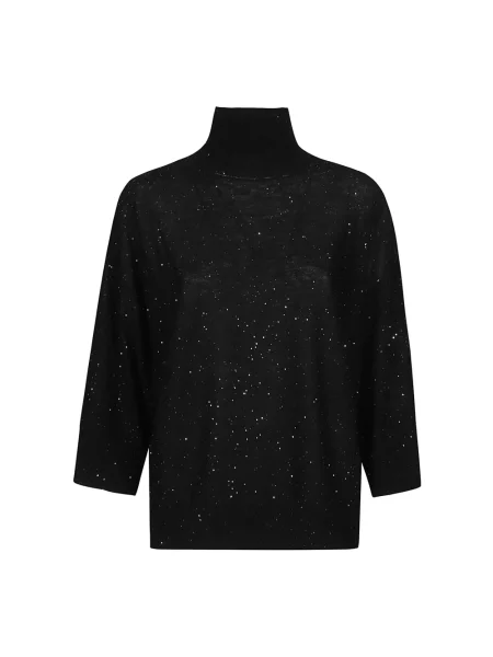 Sweter z golfem Fabiana Filippi czarny