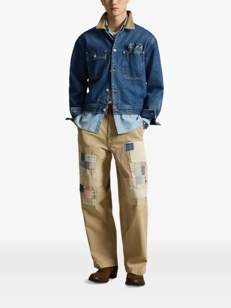 Șosete Polo Ralph Lauren cu buzunare aplicate stretch clasici maro