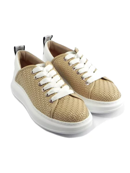 Sneakersy Alexander Smith beżowe