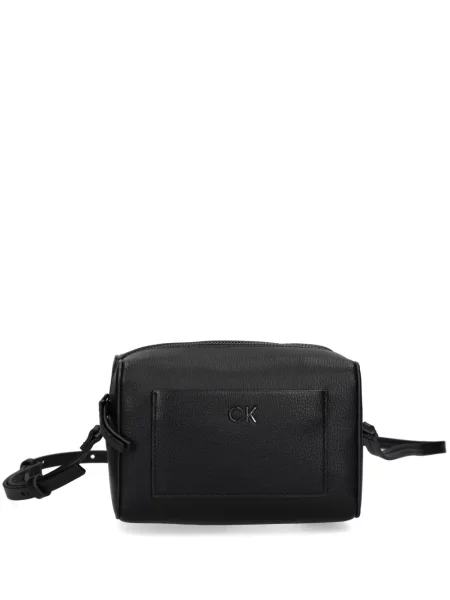 Geanta crossbody Calvin Klein cu autograf negru