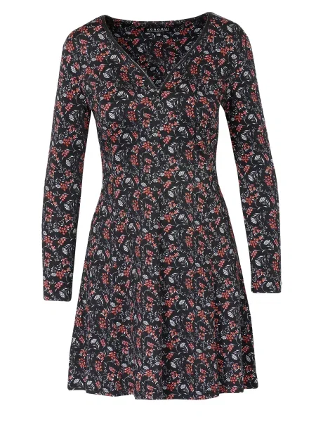 KOROSHI Rochie roșu / negru alb