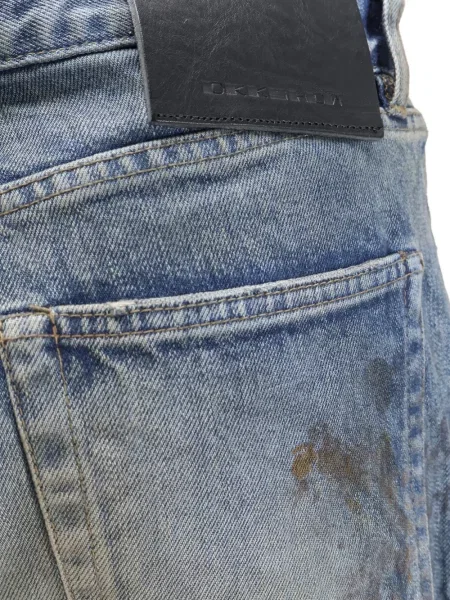 Ošoupané džíny Rick Owens Drkshdw s oděrkami modré