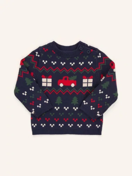 S.Oliver Red Sweter blau czerwony