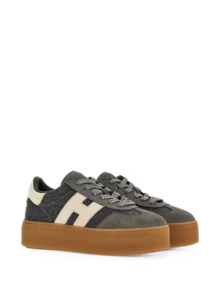Sneakerși Hogan cu platformă gri