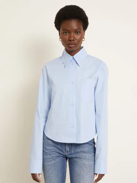 Sportmax Bluzka Ceppo Z Plisami blau