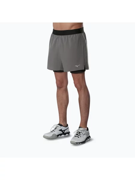 Мъжки шорти за бягане Mizuno Core Inches lava smoke сиво