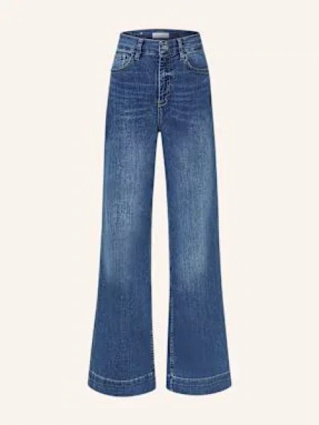 Rich&Royal Jeansy Flare blau niebieskie