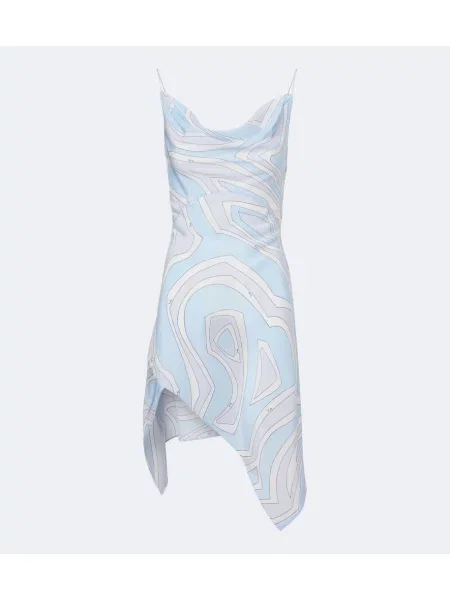 Rochie Pucci de mătase albastru
