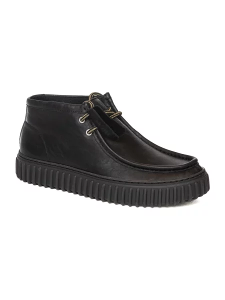Botki Clarks skórzane czarne