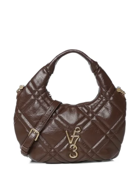Matlasat geantă shopper V°73 cu autograf maro