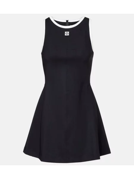 Rochie Tory Burch din jerseu de costum tenis negru