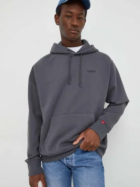 Pulover Levi's s kapuco siva