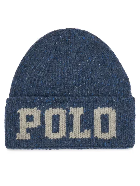 Čiapka Polo Ralph Lauren Tmavomodrá béžová