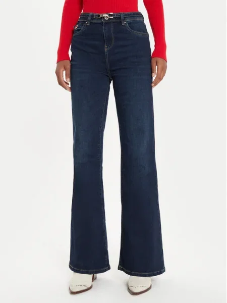 Morgan Blugi Flare Fit albastru