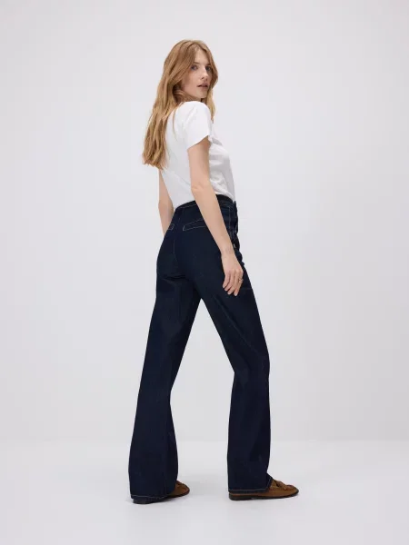 Reserved Джинси широкого крою темно-синій сині