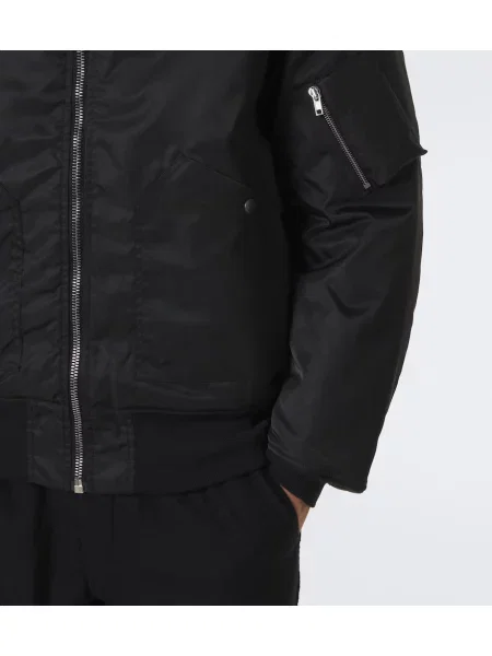 Geacă Rick Owens din țesătură twill negru