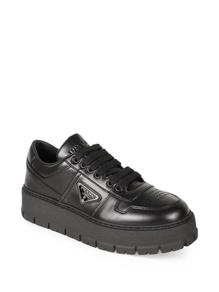 Sneakerși Prada din piele negru