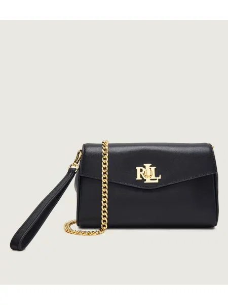 Geanta crossbody Lauren Ralph Lauren din piele negru