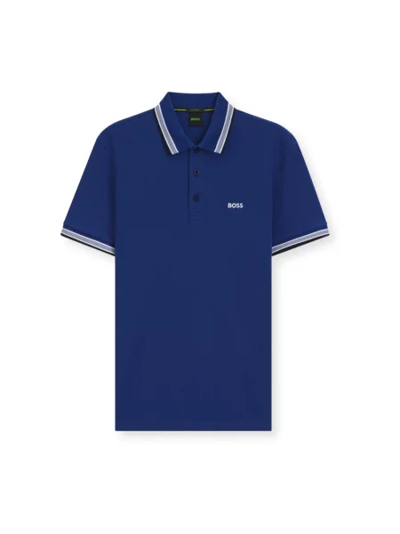 Koszulka polo o kroju regular fit z czystej bawełny model „PADDY” Boss Green niebieska