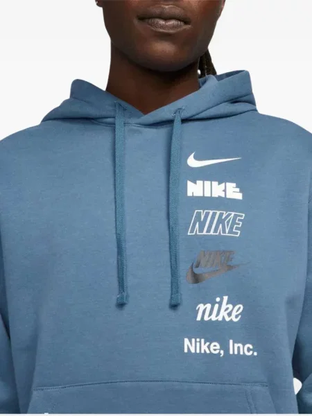 Krótka podkoszulka Nike z dżerseju w paski zielona