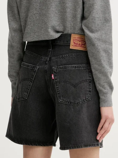 Džínové šortky Levi's 94 BAGGY SHORT černé