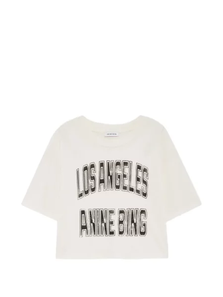 Decupat tricou Anine Bing alb