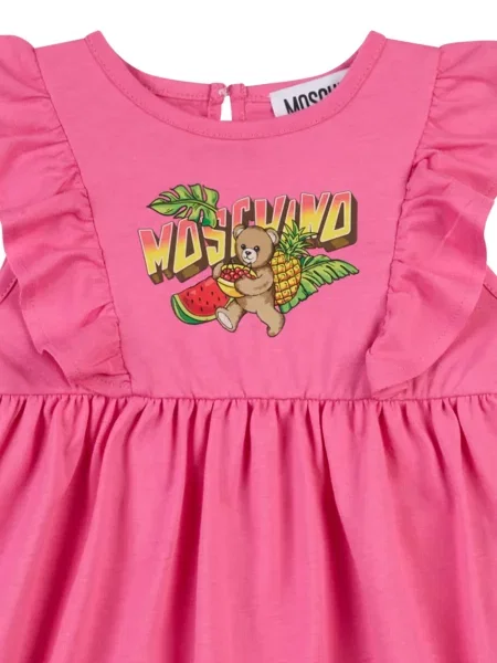 Sukienka dziecięca Moschino różowa