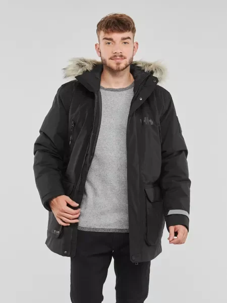 Helly Hansen pánska bunda do dažďa Reine Parka black čierna